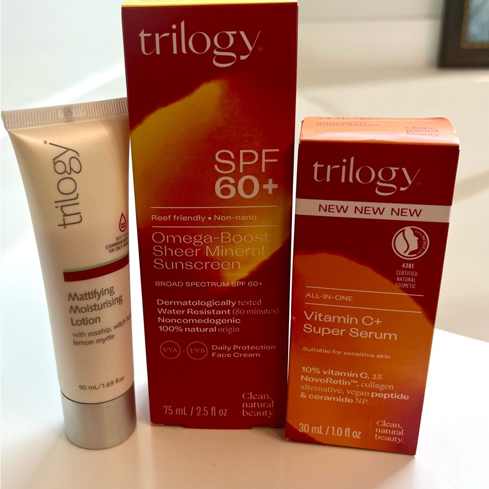 Trilogy Skincare Set with Sunscreen and Serum